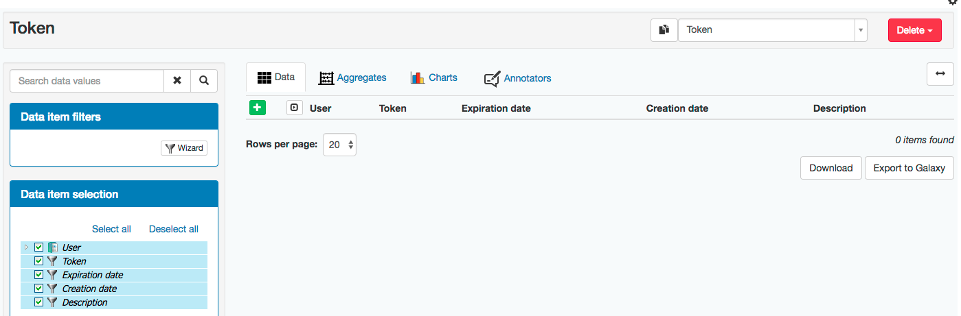 Token search Token search