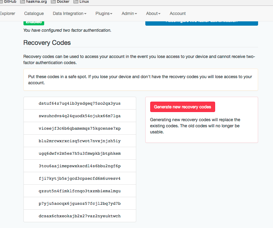 two-factor authentication recoverycodes two-factor authentication recoverycodes
