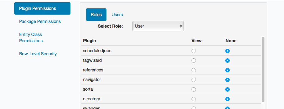 permission manager Permission manager screen